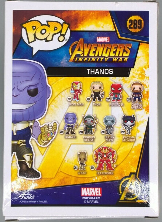 #289 Thanos - Marvel Avengers Infinity War - Box Damaged Funko POP