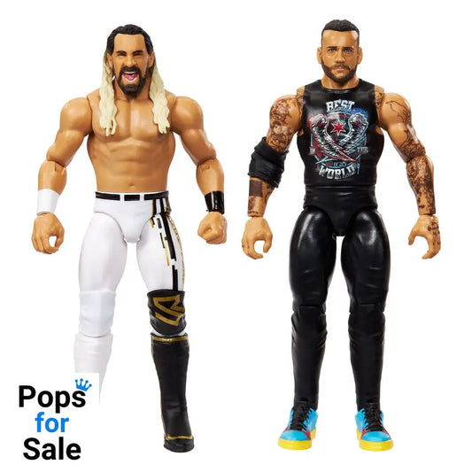 WWE Main Event Showdown Action Figures CM Punk vs Seth "Freakin" Rollins 2-Pack 15 cm