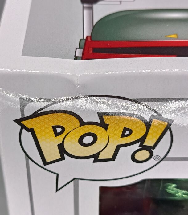 #297 Boba Fett (Green) Chrome Star Wars 2019 Con Box Damaged Funko POP