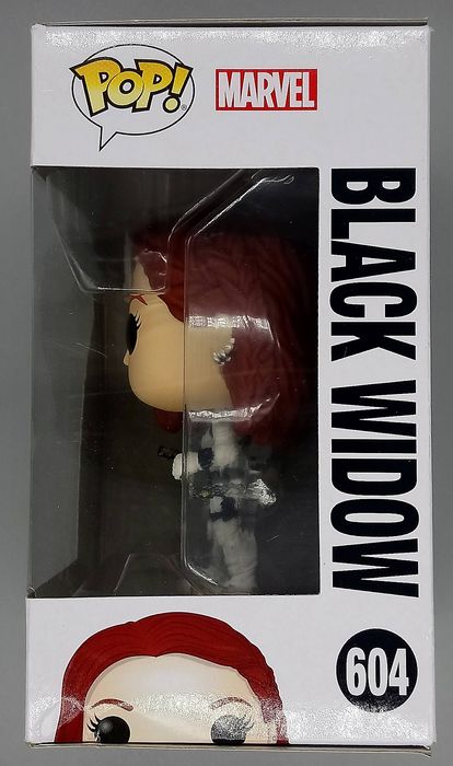 #604 Black Widow (White) - Marvel Black Widow - Box Damaged Funko POP
