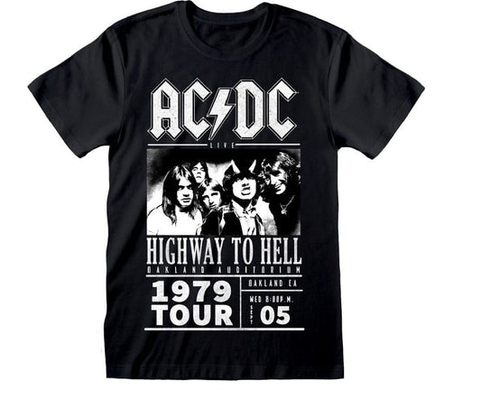 AC/DC T-Shirt Highway To Hell 1979 Tour Black Size L T-shirts