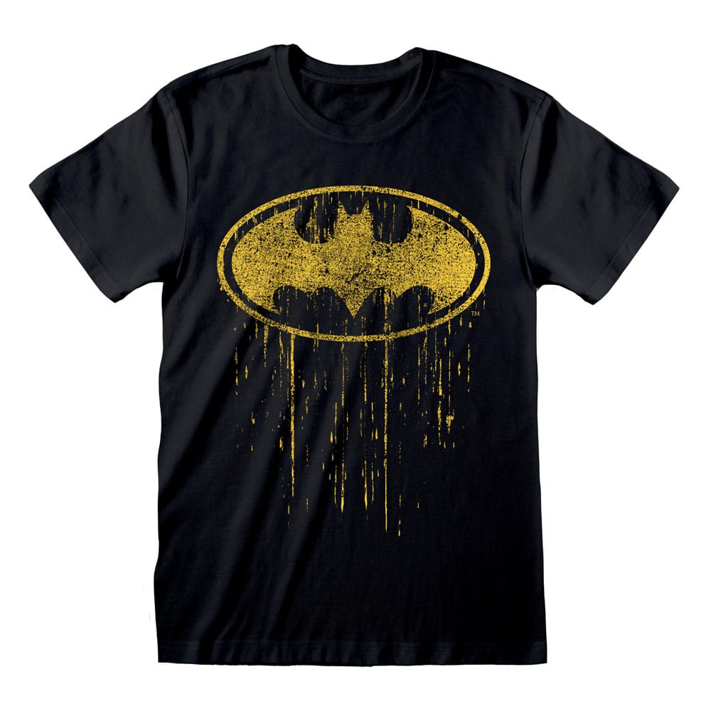 Batman T-Shirt Dripping Symbol Size M