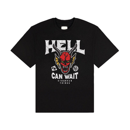 Stranger Things T-Shirt Hell Can Wait (black) Size XXL