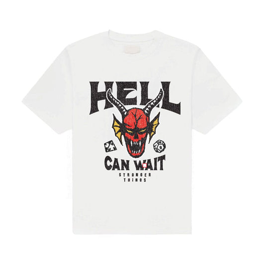 Stranger Things T-Shirt Hell Can Wait (white)