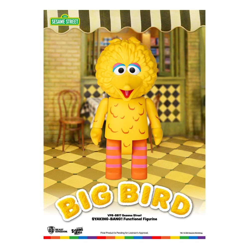 Sesame Street Syaking Bang Series PVC coin bank Big Bird 49 cm Banks