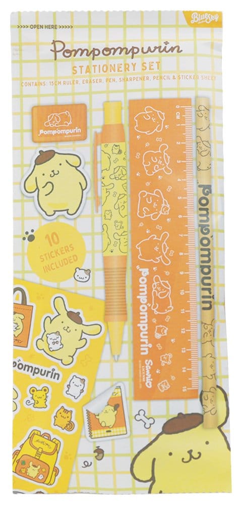 Sanrio Stationery Set 6-Pack Pompompurin