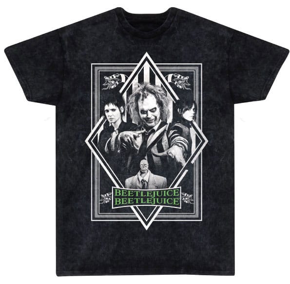 Beetlejuice 2 T-Shirt Poster Snow Wash T-shirts