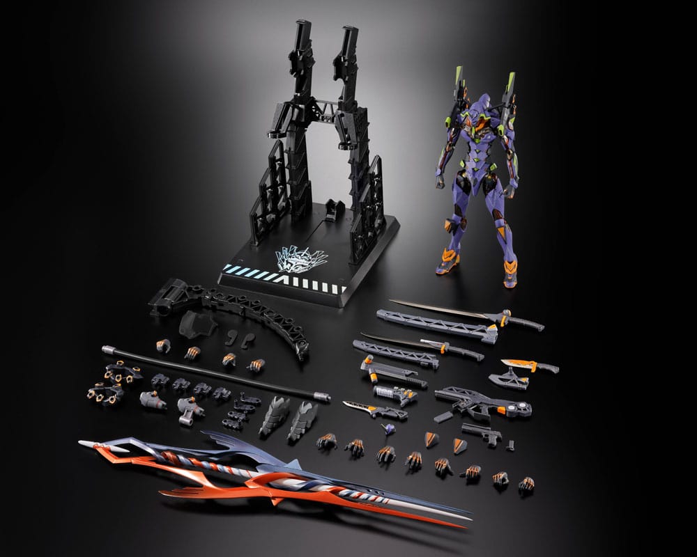 Neon Genesis Evangelion Metal Build Action Figure Eva Test Type-01 30th with the Spear of Gaius 22 cm