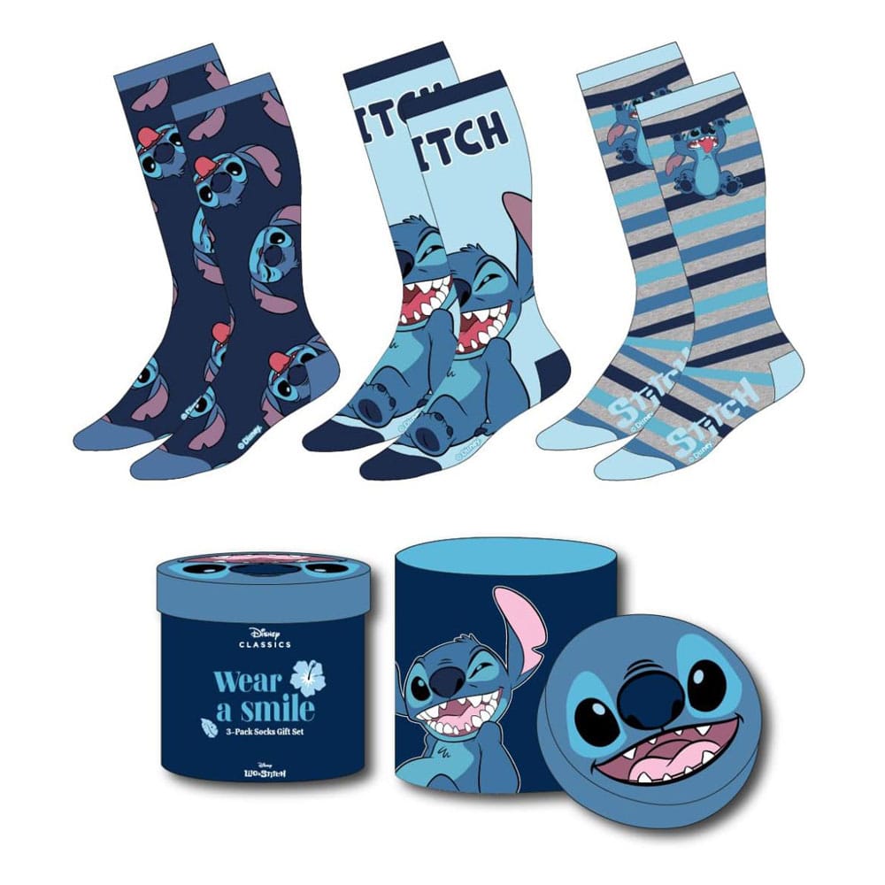 Lilo & Stitch Socks 3-Pack Crazy Stitch 36-43 Footwear