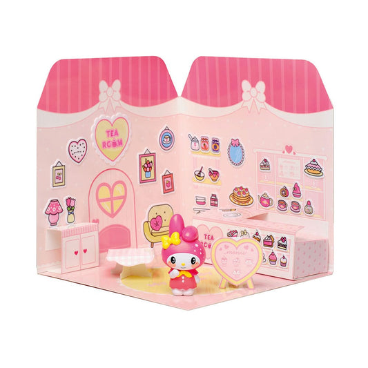Hello Kitty and Friends Mini figure Sticker House My Melody Tea Room