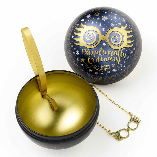 Harry Potter tree ornament with Necklace Luna Lovegood Glasses
