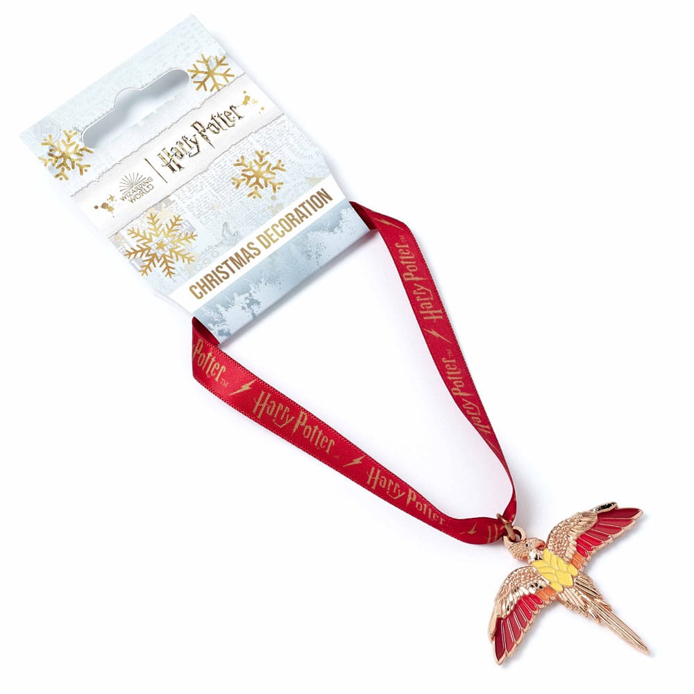 Harry Potter tree ornament Fawkes Rose Gold