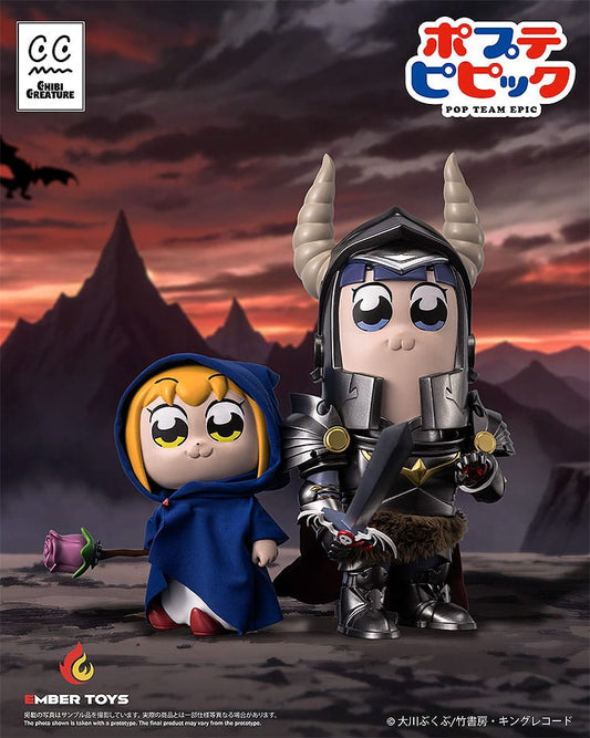 Pop Team Epic Vinyl Figures 2-Pack Chibi Creature Popuko & Pipimi Shining Shoulder Ver.