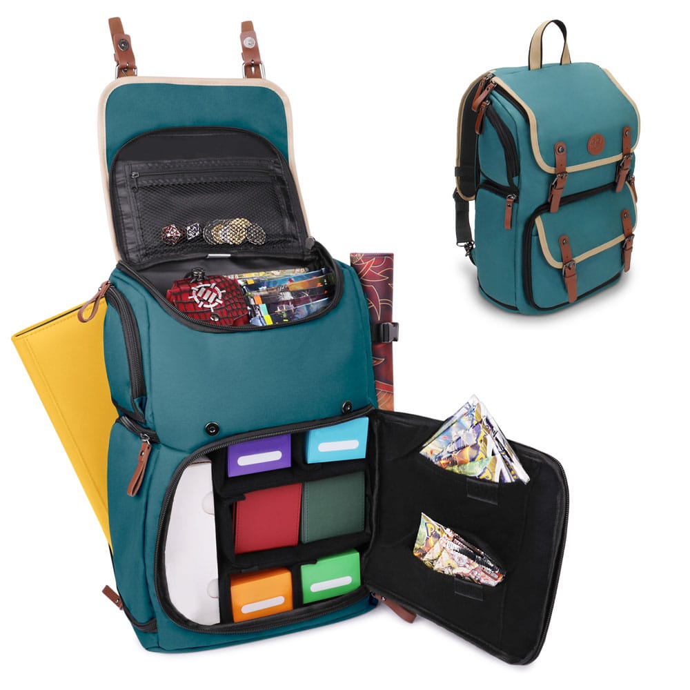 Enhance TCG Series Trading Card Backpack Designer Edition Green Bags