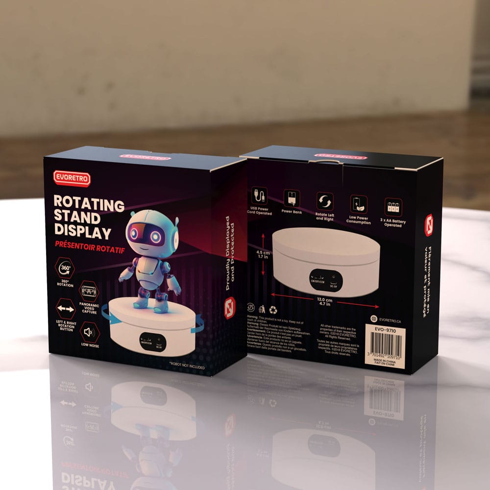 Evoretro Stand Display Rotating Gadgets