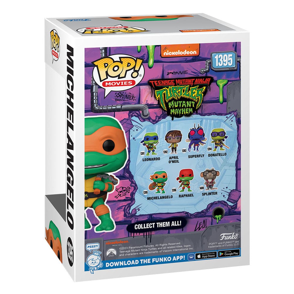 Teenage Mutant Ninja Turtles POP! Movies Vinyl Figure Michelangelo 9 cm