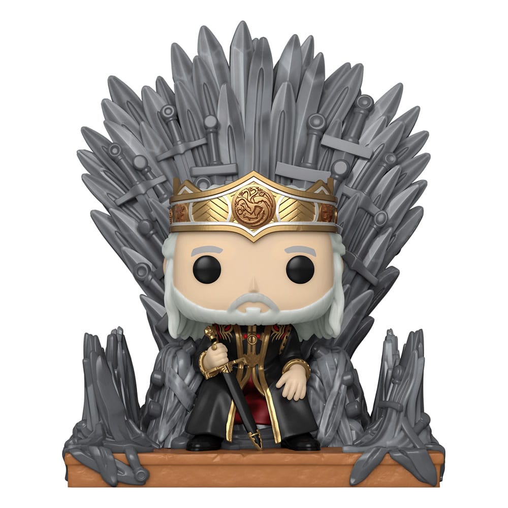 House of the Dragon POP! Deluxe Vinyl Figure Viserys on Throne 9 cm POP! Figures
