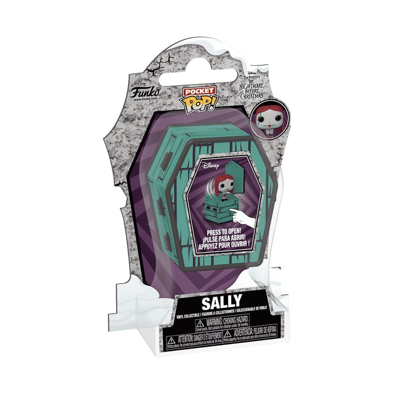 The Nightmare Before Christmas Coffin Pocket POP! Vinyl Figure Sally Sewing 6 cm