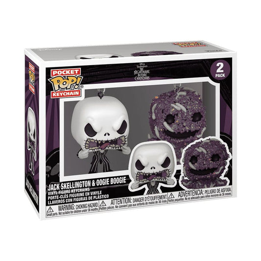 Nightmare Before Christmas POP! Vinyl Keychain 2-Pack Jack/Oogie 4 cm Funko POP