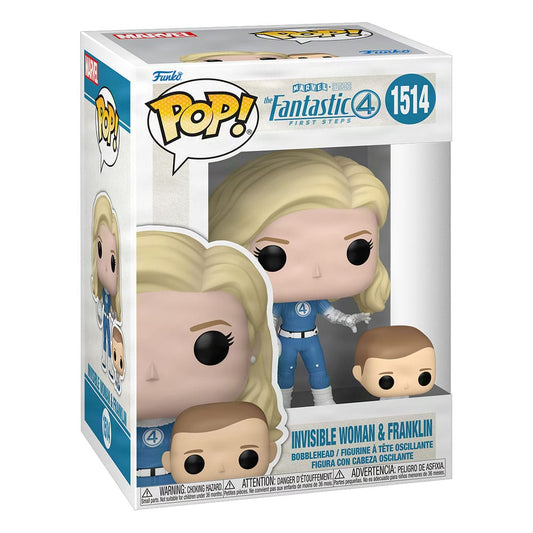 The Fantastic Four: First Steps POP! & Buddy Marvel Vinyl Figure Invisible Woman & Franklin 9 cm Funko POP - PRESALE Funko POP