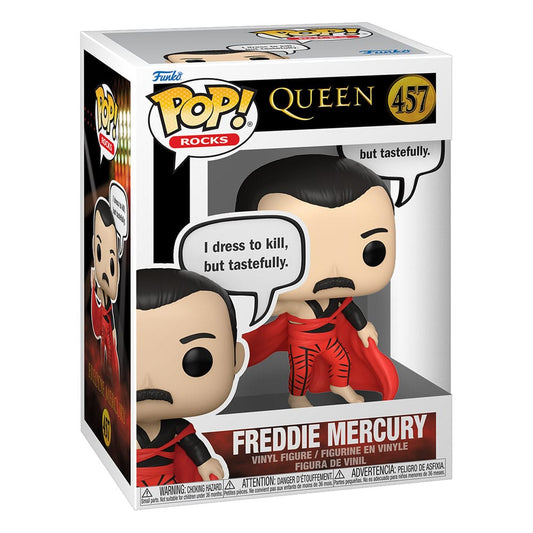 Queen POP! Rocks Vinyl Figur Freddie Mercury (I Dress to Kill) 9 cm Funko POP