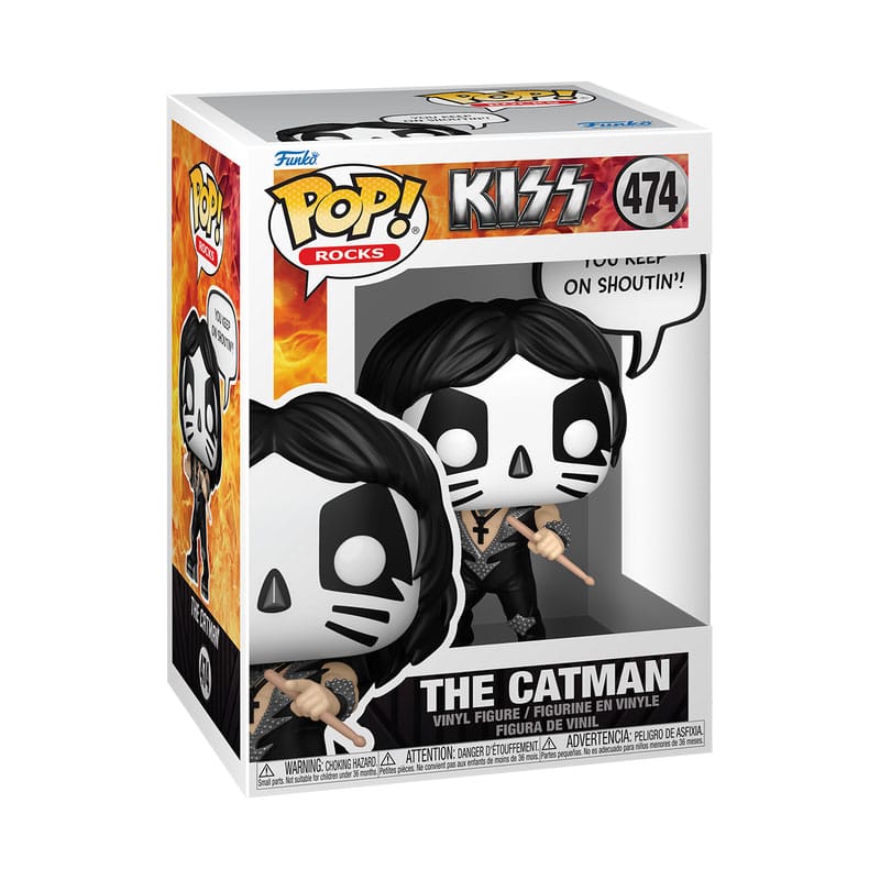 KISS POP! Sayings Vinyl Figure The Catman(R&R All Night) 9 cm Funko POP