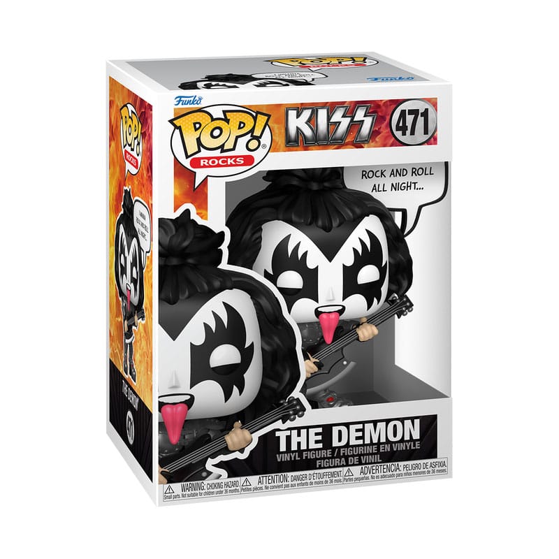 KISS POP! Sayings Vinyl Figure The Demon(R&R All Night) 9 cm Funko POP