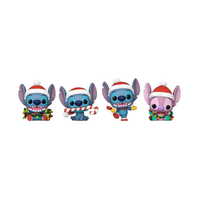 Lilo&Stitch Holiday 2025 Pocket POP! Vinyl Keychains 4-Pack Tree Holiday Box 4 cm Funko POP