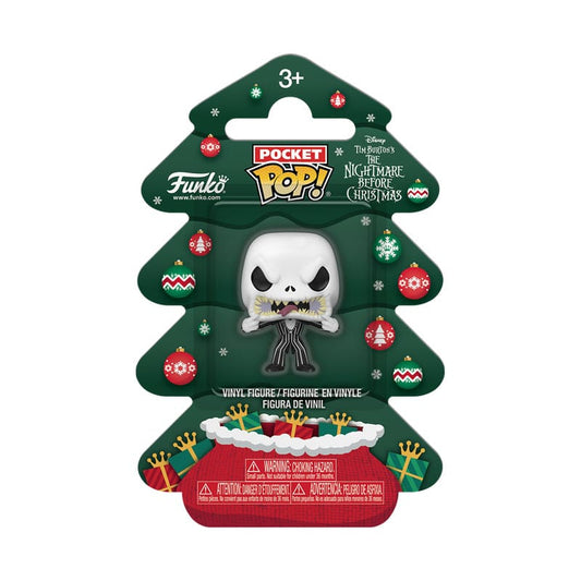 Nightmare before Christmas Holiday 2025 Pocket POP! Vinyl Keychains Jack Tree Holiday Box 4 cm Funko POP