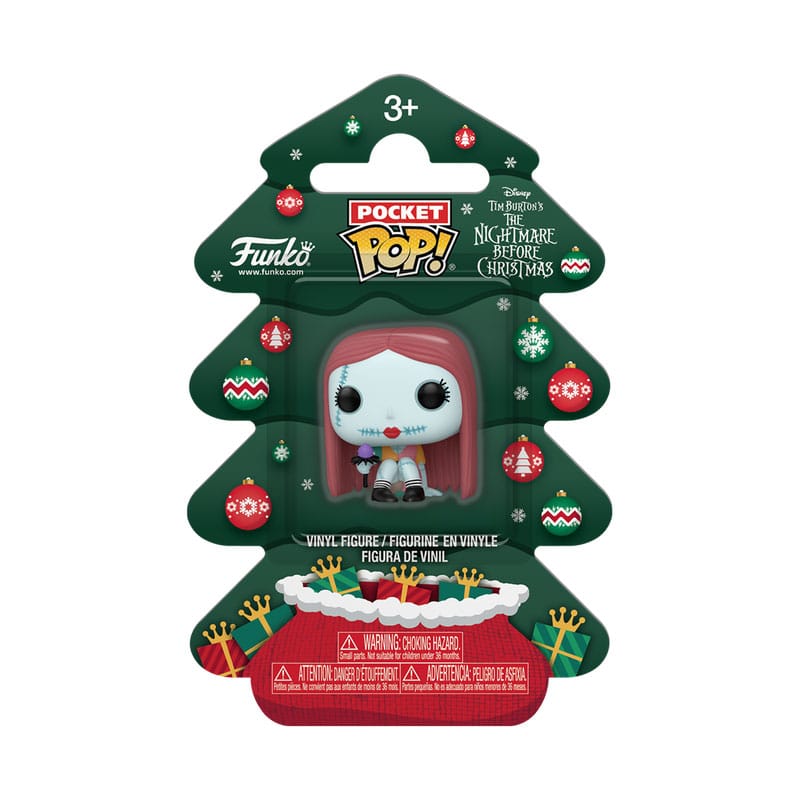 Nightmare before Christmas Holiday 2025 Pocket POP! Vinyl Keychains Sally Tree Holiday Box 4 cm Funko POP