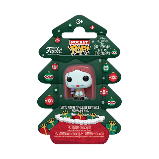 Nightmare before Christmas Holiday 2025 Pocket POP! Vinyl Keychains Sally Tree Holiday Box 4 cm Funko POP