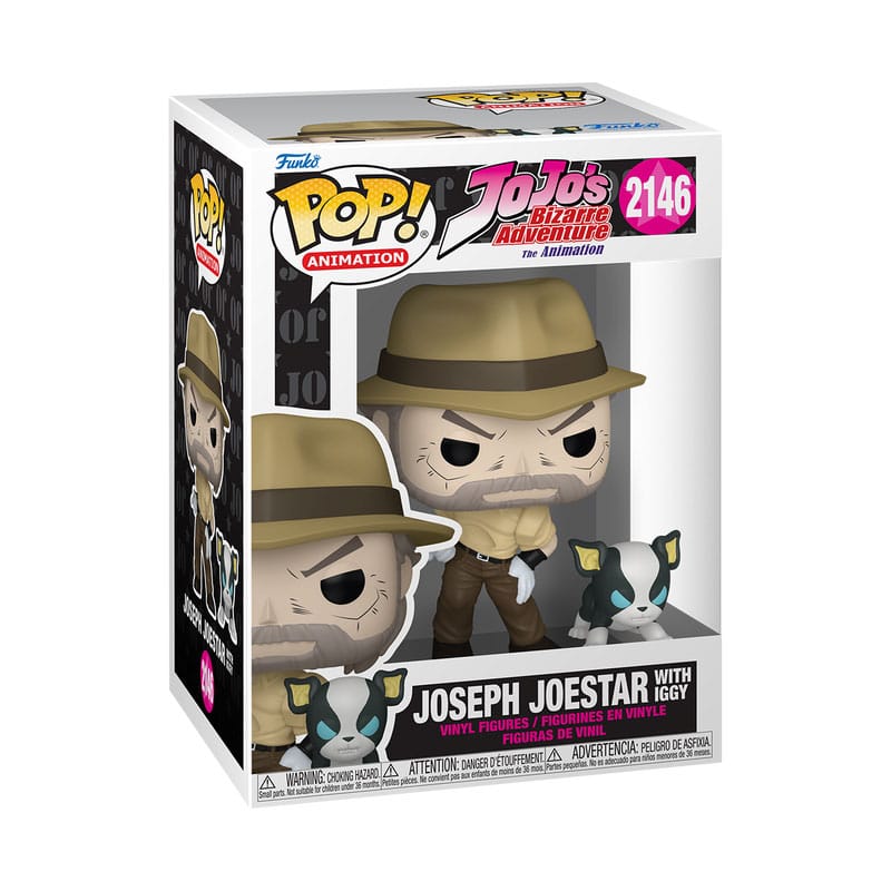 JoJo´s Bizarre Adventure POP!&Buddy Animation Vinyl Figures Joseph & Iggy 9 cm Funko POP