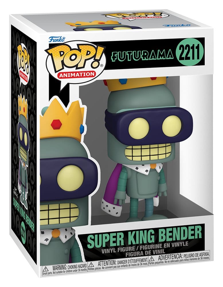 Futurama Pop! Animation Vinyl Figure Super King Bender 9 cm