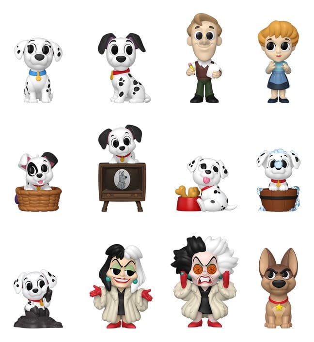 One Hundred and One Dalmatians Mini Figures PDQ 5 cm Display (12)