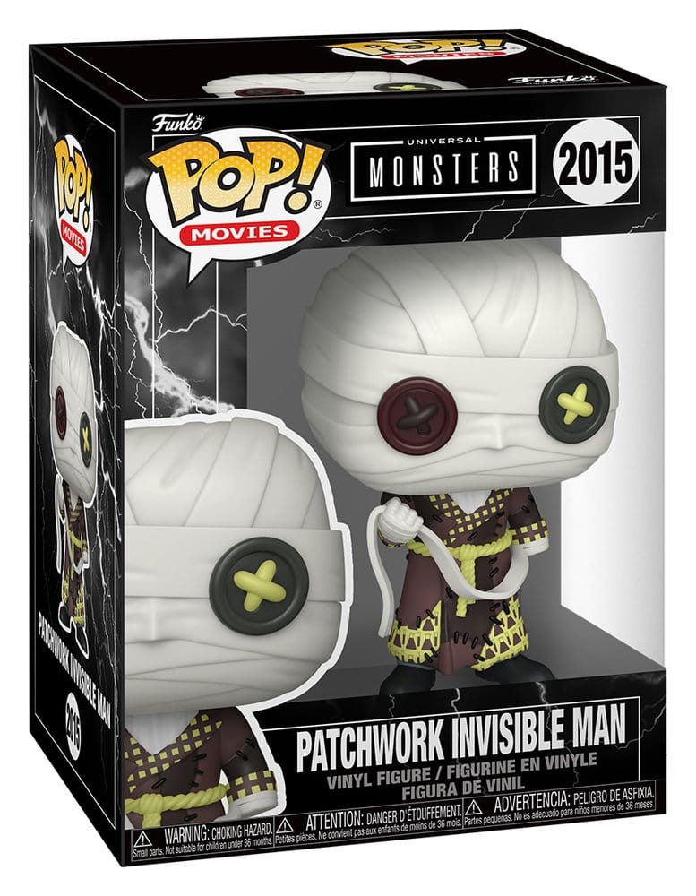 Universal Monsters Patchwork POP! Movies Vinyl Figure Invisible Man 9 cm