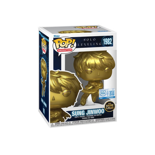 Solo Leveling Pop! Animation Vinyl Figure Sung Jinwoo (Gold) Exclusive Edition 10 cm Funko POP