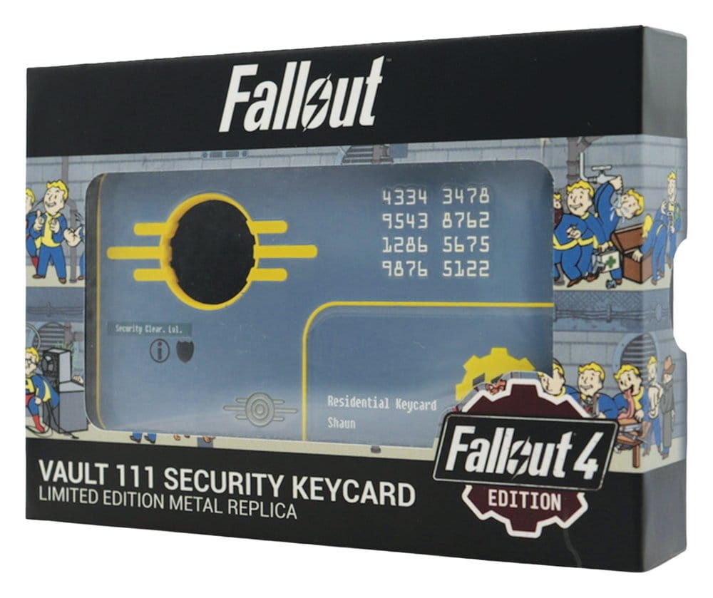 Fallout Replica Security Keycard Vault 111 Limited Edition 11 cm