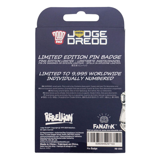 2000 AD Pin Badge Judge Dredd You're Next Punk Limited Edition