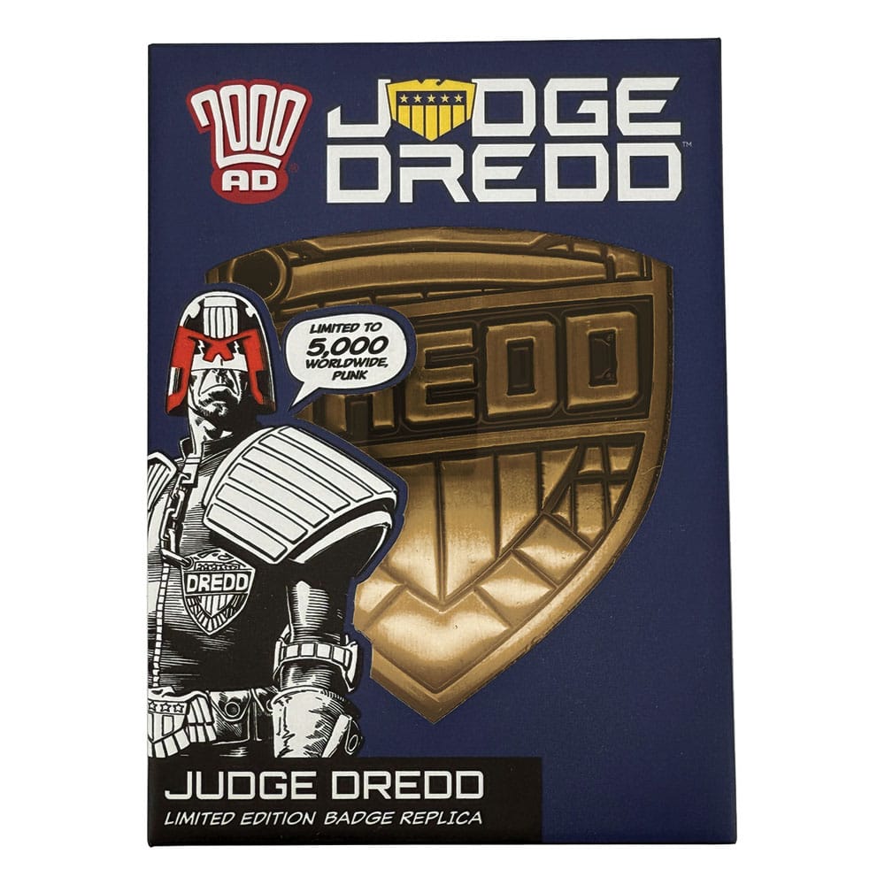 2000 AD Replica Judge Dredd Badge Limited Edition