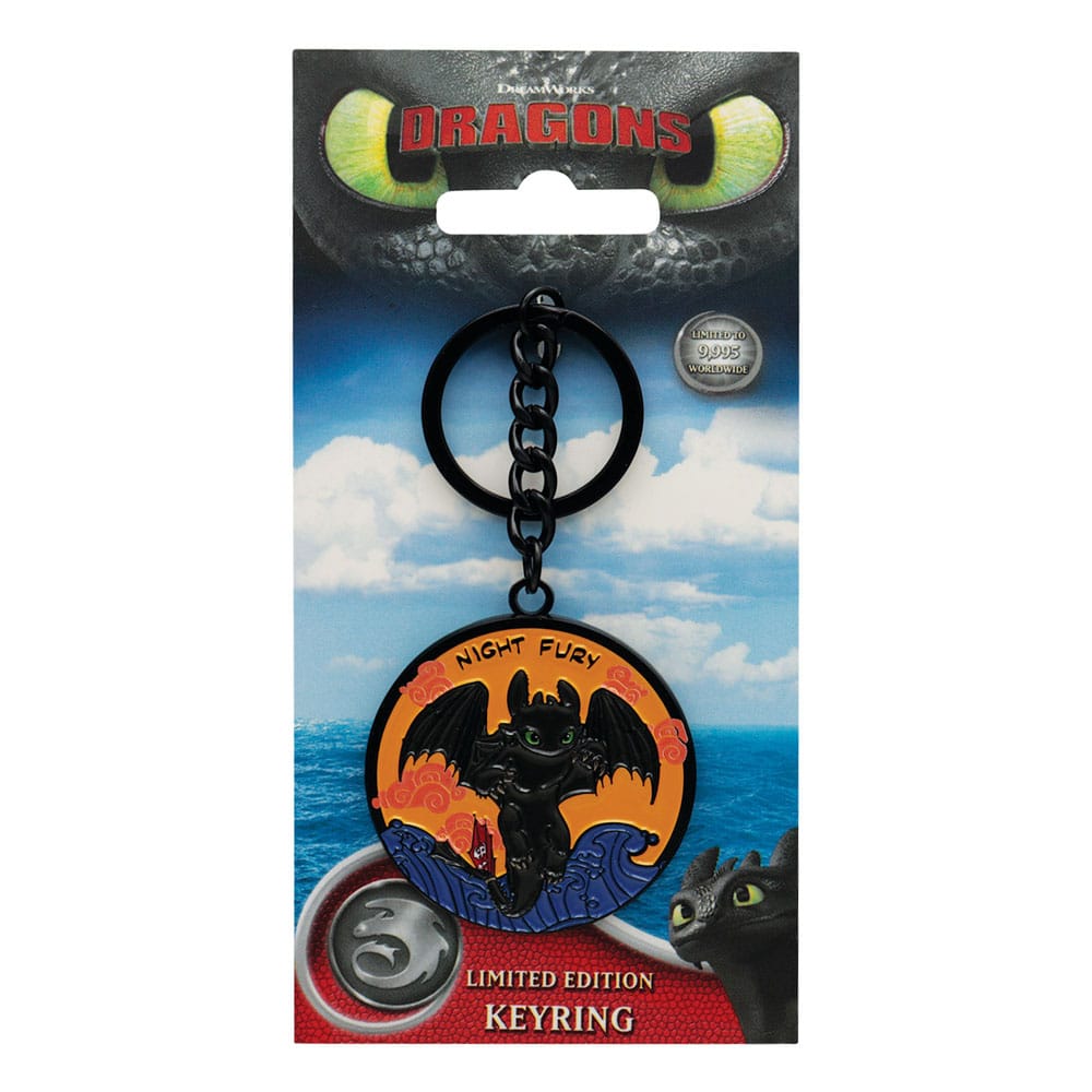 How to Train Your Dragon Keychain Night Fury Limited Edition Keyrings