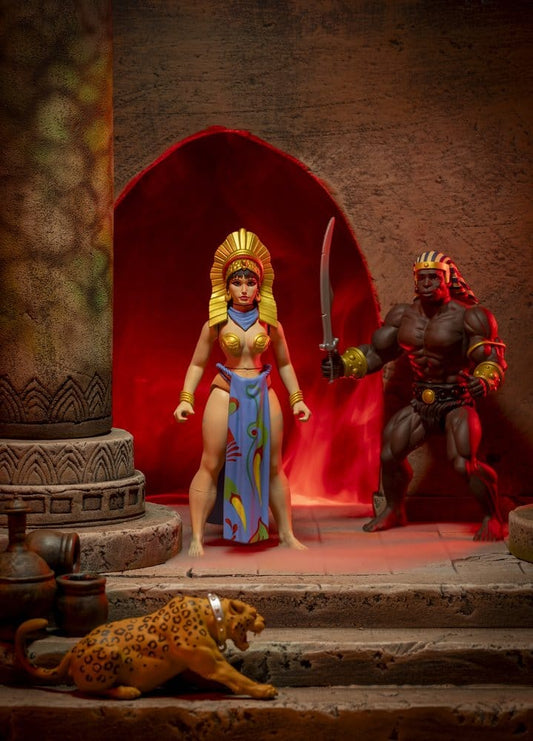 The Savage World of Frazetta Action Figure Set Egyptian Queen & The Guard (Museum Edition) 14 cm