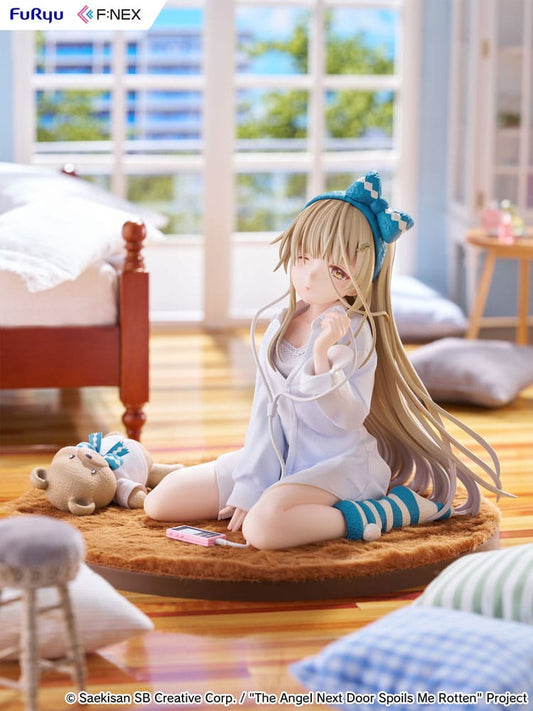 The Angel Next Door Spoils Me Rotten F:Nex PVC Statue 1/7 Mahiru Shiina Relax Ver. 14 cm