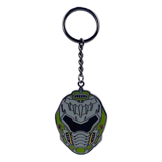 Doom The Dark Ages Metal Keychain Helmet