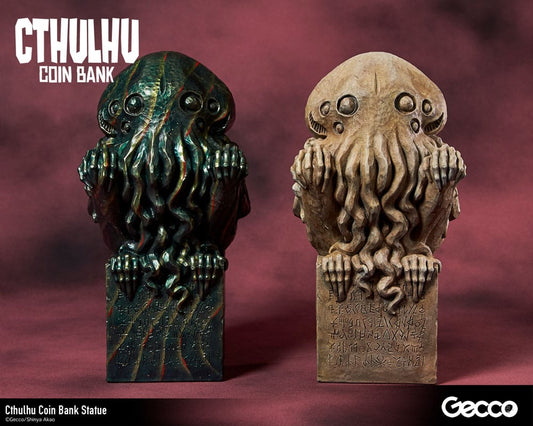 H.P. Lovecraft Cthulhu Mythos Coin Bank Statue Cthulhu (Original Color) 24 cm