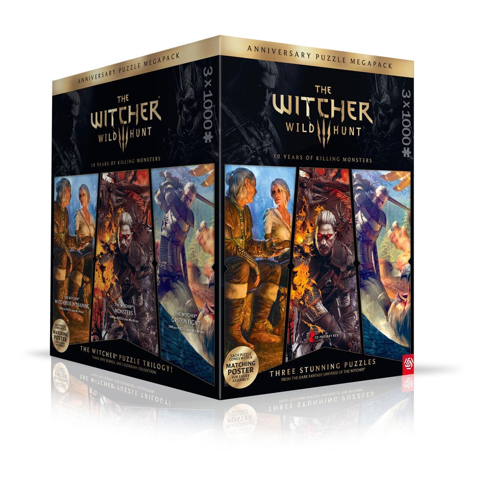 The Witcher 3 Puzzle Triology Wild Hunt 10 Years of Killing Monsters (1000 pieces) Puzzles