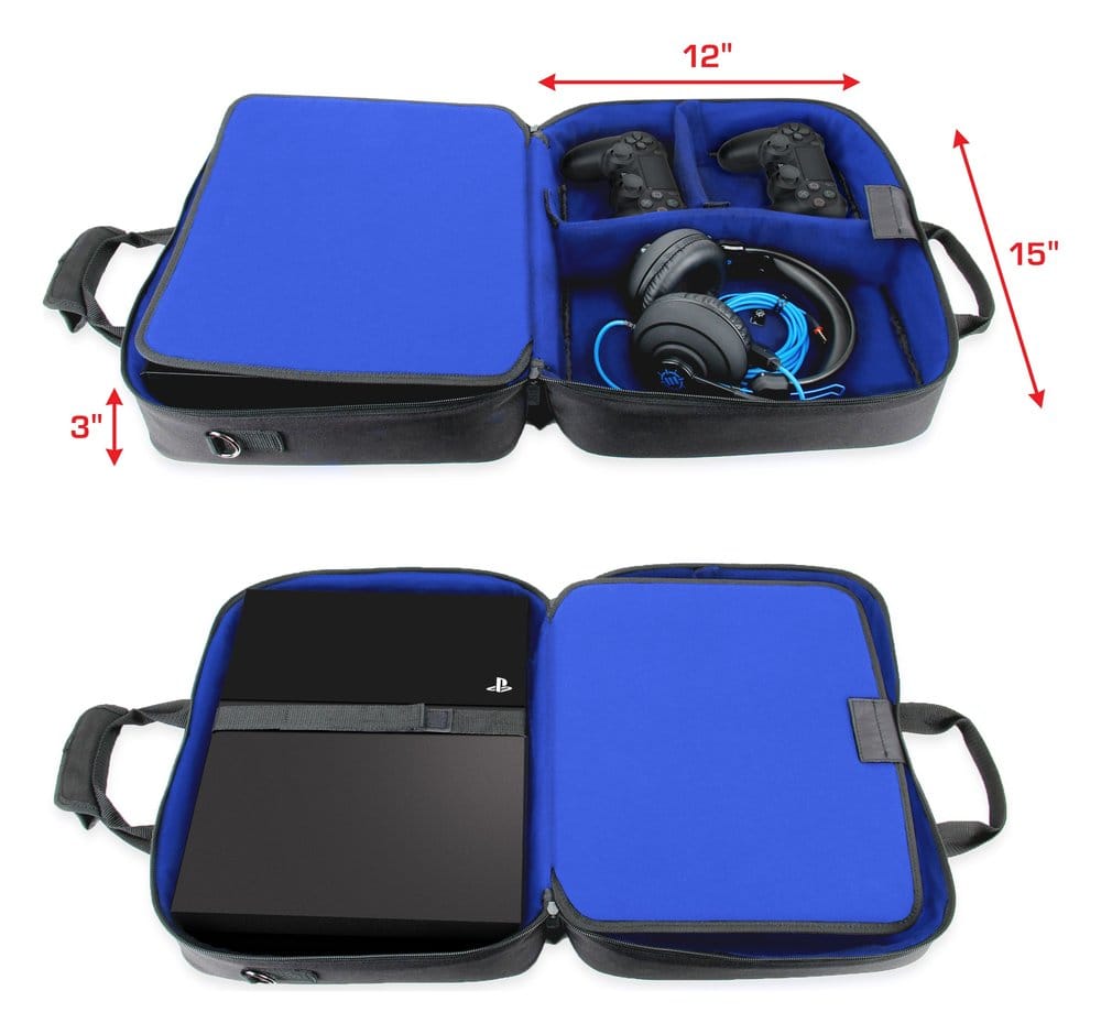 Enhance USA Gear S13 Console Gaming PlayStation Case Blue