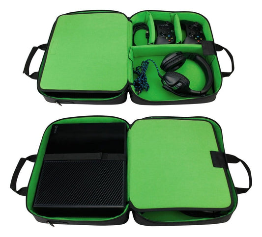 Enhance USA Gear S13 Console Gaming Xbox Case Green