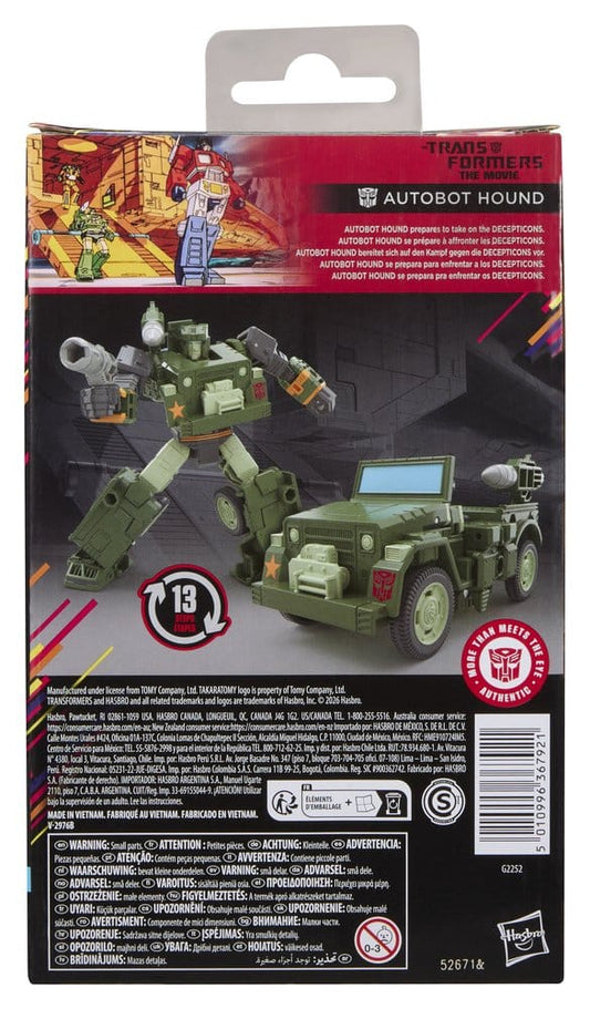 The Transformers: The Movie Studio Series Deluxe Class Action Figure MTMTE Collection: Autobot Hound 14 cm