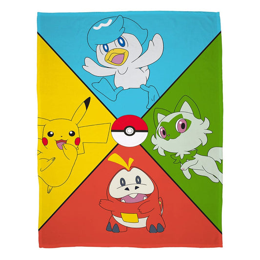 Pokemon blanket 4 Colours 130 x 170 cm