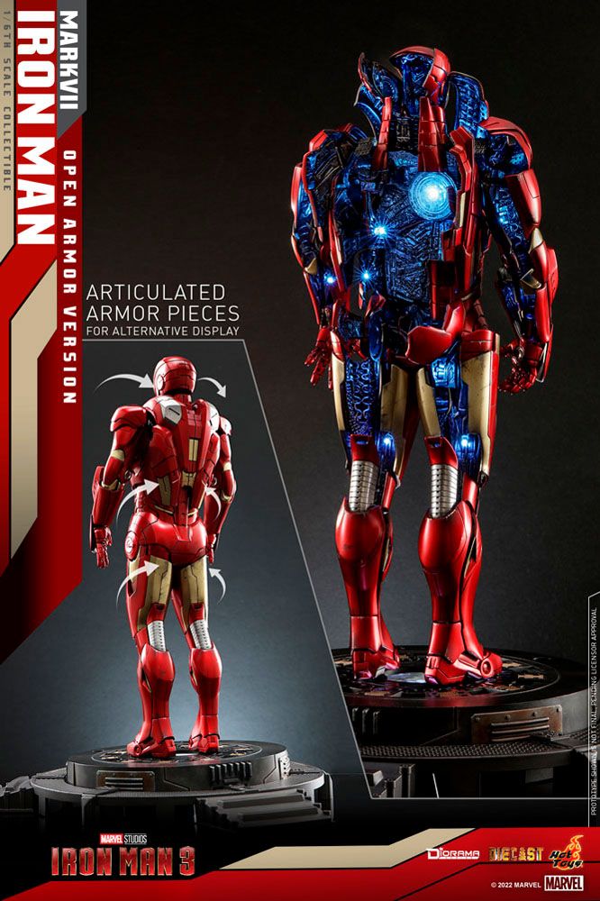 Iron Man 3 Diorama 1/6 Iron Man Mark VII (Open Armor Version) 32 cm Dioramas